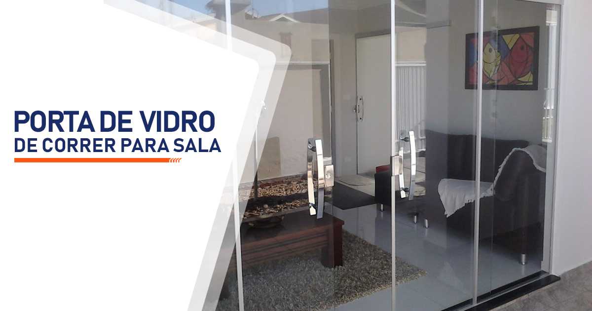 Porta De Vidro De Correr Para Sala